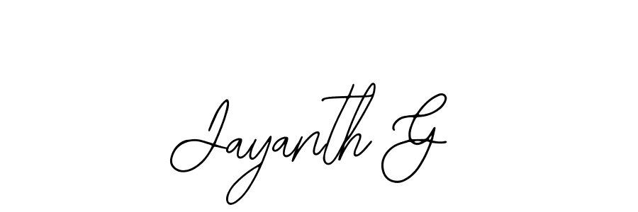 Create a beautiful signature design for name Jayanth G. With this signature (Bearetta-2O07w) fonts, you can make a handwritten signature for free. Jayanth G signature style 12 images and pictures png