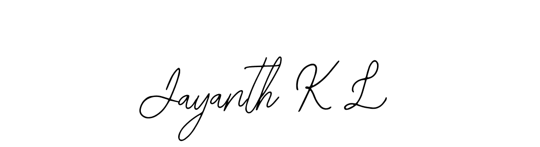 Make a beautiful signature design for name Jayanth K L. With this signature (Bearetta-2O07w) style, you can create a handwritten signature for free. Jayanth K L signature style 12 images and pictures png