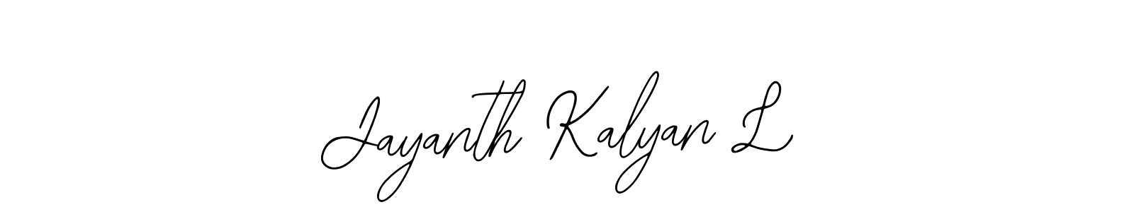 It looks lik you need a new signature style for name Jayanth Kalyan L. Design unique handwritten (Bearetta-2O07w) signature with our free signature maker in just a few clicks. Jayanth Kalyan L signature style 12 images and pictures png
