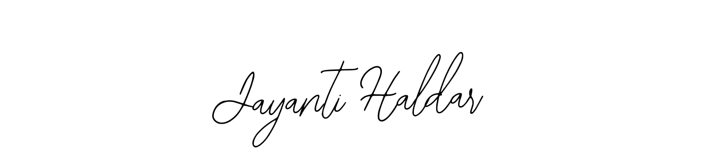 Design your own signature with our free online signature maker. With this signature software, you can create a handwritten (Bearetta-2O07w) signature for name Jayanti Haldar. Jayanti Haldar signature style 12 images and pictures png