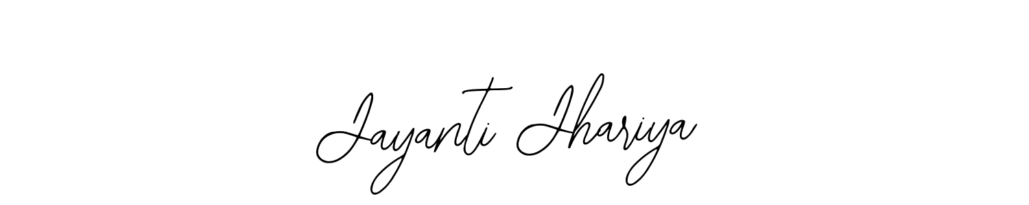 Bearetta-2O07w is a professional signature style that is perfect for those who want to add a touch of class to their signature. It is also a great choice for those who want to make their signature more unique. Get Jayanti Jhariya name to fancy signature for free. Jayanti Jhariya signature style 12 images and pictures png