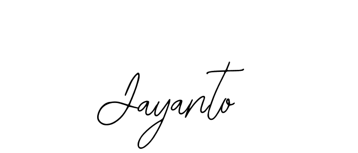 You should practise on your own different ways (Bearetta-2O07w) to write your name (Jayanto) in signature. don't let someone else do it for you. Jayanto signature style 12 images and pictures png