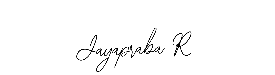 Design your own signature with our free online signature maker. With this signature software, you can create a handwritten (Bearetta-2O07w) signature for name Jayapraba R. Jayapraba R signature style 12 images and pictures png