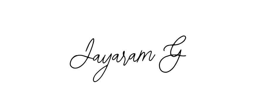 Use a signature maker to create a handwritten signature online. With this signature software, you can design (Bearetta-2O07w) your own signature for name Jayaram G. Jayaram G signature style 12 images and pictures png