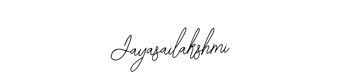 How to make Jayasailakshmi name signature. Use Bearetta-2O07w style for creating short signs online. This is the latest handwritten sign. Jayasailakshmi signature style 12 images and pictures png