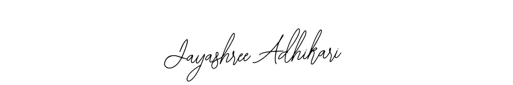How to make Jayashree Adhikari name signature. Use Bearetta-2O07w style for creating short signs online. This is the latest handwritten sign. Jayashree Adhikari signature style 12 images and pictures png