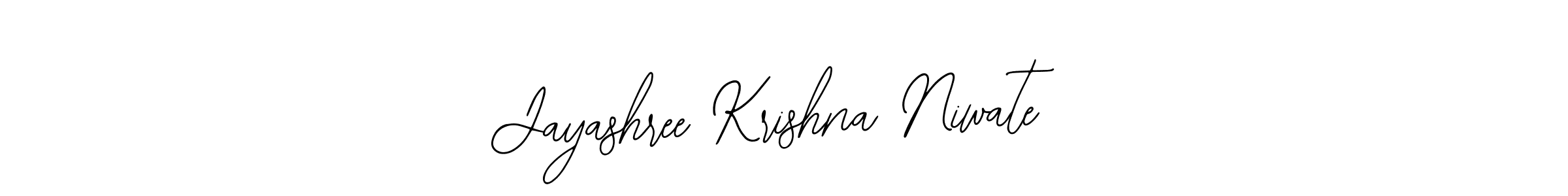 It looks lik you need a new signature style for name Jayashree Krishna Niwate. Design unique handwritten (Bearetta-2O07w) signature with our free signature maker in just a few clicks. Jayashree Krishna Niwate signature style 12 images and pictures png