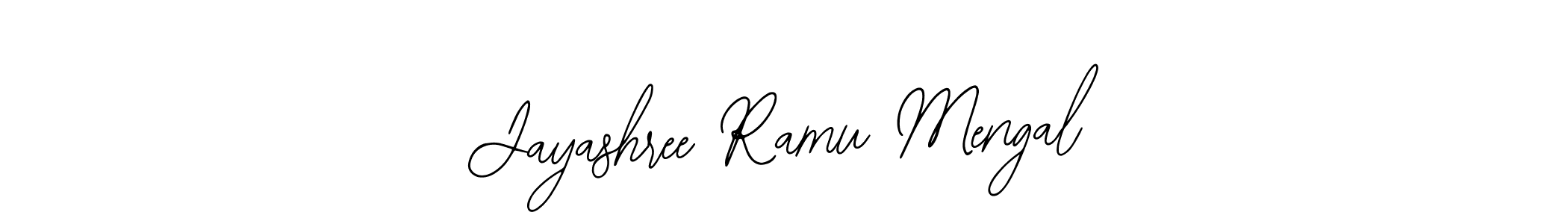 Use a signature maker to create a handwritten signature online. With this signature software, you can design (Bearetta-2O07w) your own signature for name Jayashree Ramu Mengal. Jayashree Ramu Mengal signature style 12 images and pictures png