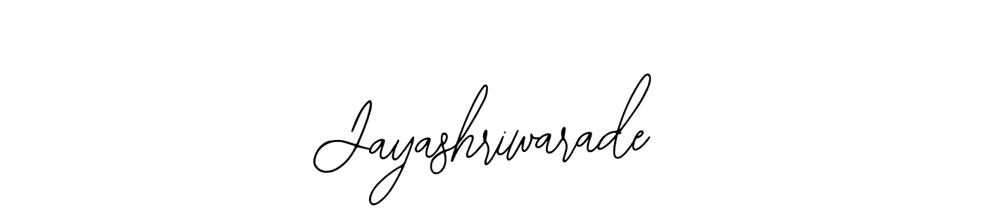 The best way (Bearetta-2O07w) to make a short signature is to pick only two or three words in your name. The name Jayashriwarade include a total of six letters. For converting this name. Jayashriwarade signature style 12 images and pictures png