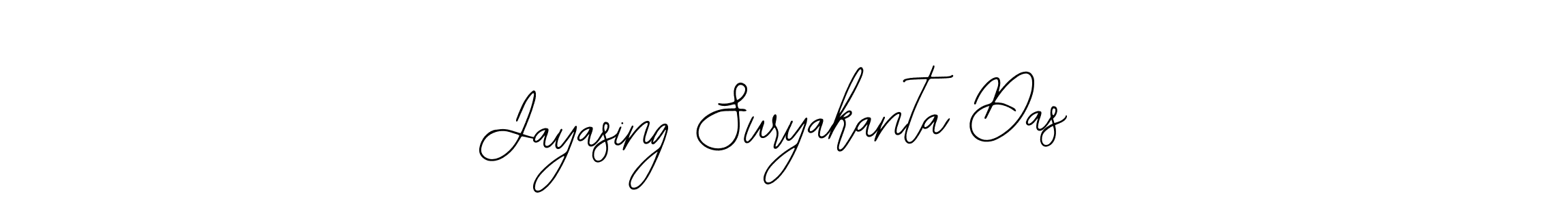 Use a signature maker to create a handwritten signature online. With this signature software, you can design (Bearetta-2O07w) your own signature for name Jayasing Suryakanta Das. Jayasing Suryakanta Das signature style 12 images and pictures png