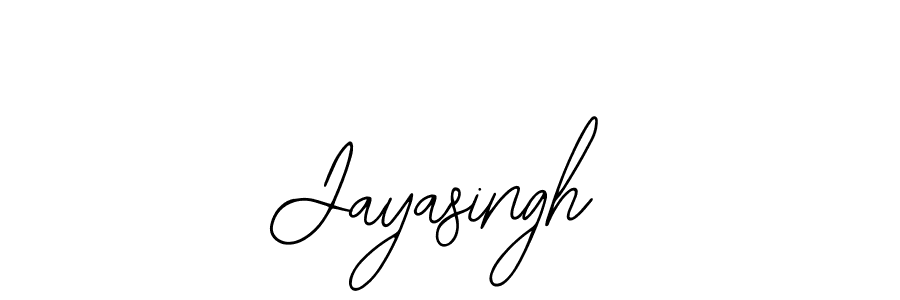 Use a signature maker to create a handwritten signature online. With this signature software, you can design (Bearetta-2O07w) your own signature for name Jayasingh. Jayasingh signature style 12 images and pictures png