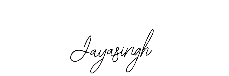 Use a signature maker to create a handwritten signature online. With this signature software, you can design (Bearetta-2O07w) your own signature for name Jayasingh. Jayasingh signature style 12 images and pictures png