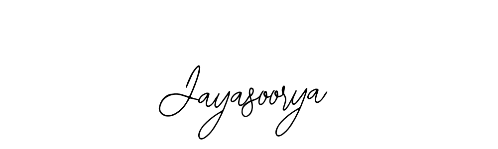 Use a signature maker to create a handwritten signature online. With this signature software, you can design (Bearetta-2O07w) your own signature for name Jayasoorya. Jayasoorya signature style 12 images and pictures png