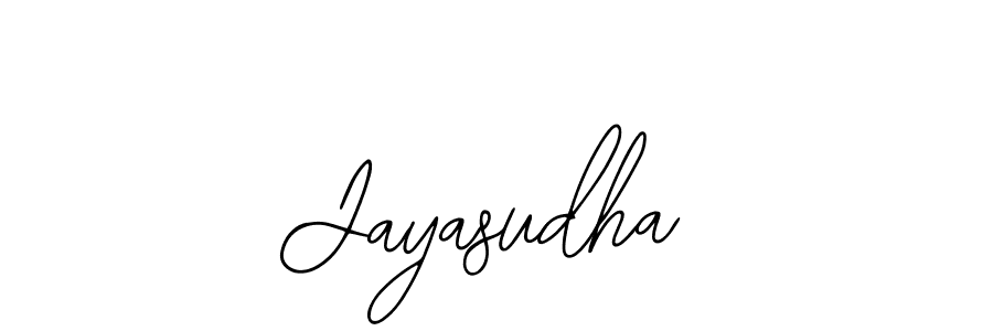 Design your own signature with our free online signature maker. With this signature software, you can create a handwritten (Bearetta-2O07w) signature for name Jayasudha. Jayasudha signature style 12 images and pictures png