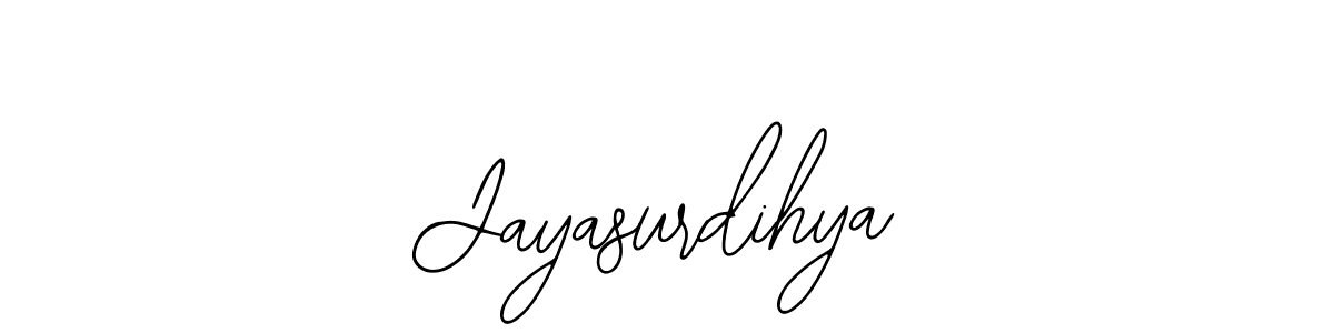 Also we have Jayasurdihya name is the best signature style. Create professional handwritten signature collection using Bearetta-2O07w autograph style. Jayasurdihya signature style 12 images and pictures png