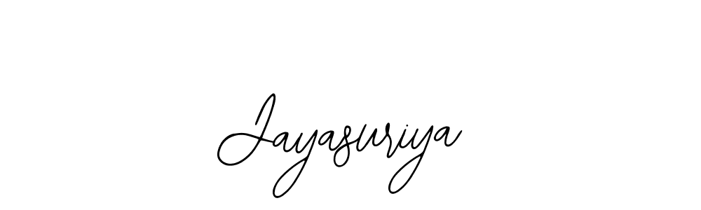 Use a signature maker to create a handwritten signature online. With this signature software, you can design (Bearetta-2O07w) your own signature for name Jayasuriya. Jayasuriya signature style 12 images and pictures png