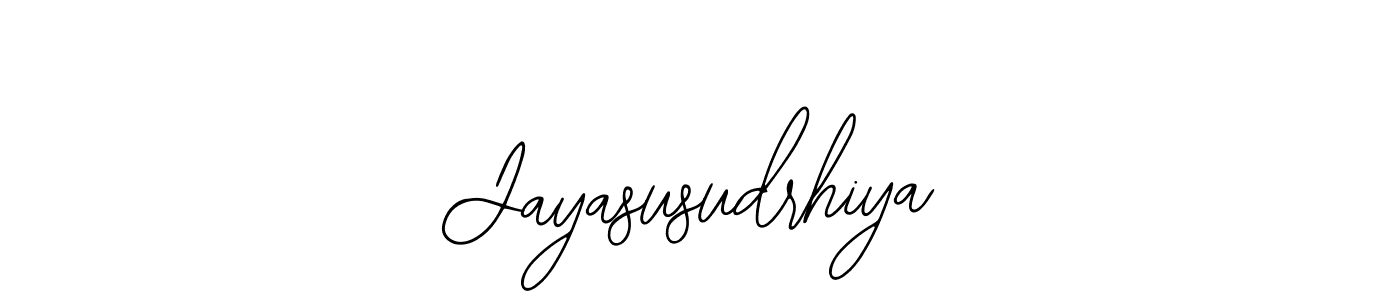 It looks lik you need a new signature style for name Jayasusudrhiya. Design unique handwritten (Bearetta-2O07w) signature with our free signature maker in just a few clicks. Jayasusudrhiya signature style 12 images and pictures png