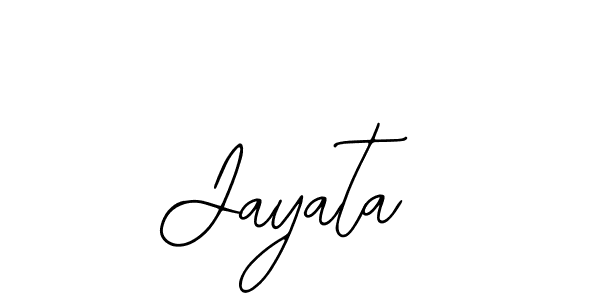 Design your own signature with our free online signature maker. With this signature software, you can create a handwritten (Bearetta-2O07w) signature for name Jayata. Jayata signature style 12 images and pictures png