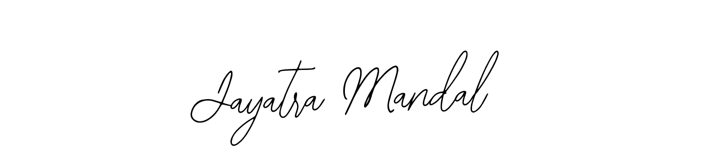 Use a signature maker to create a handwritten signature online. With this signature software, you can design (Bearetta-2O07w) your own signature for name Jayatra Mandal. Jayatra Mandal signature style 12 images and pictures png