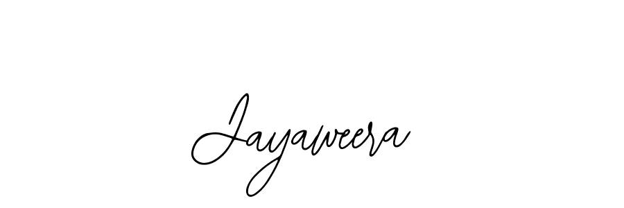 How to make Jayaweera name signature. Use Bearetta-2O07w style for creating short signs online. This is the latest handwritten sign. Jayaweera signature style 12 images and pictures png
