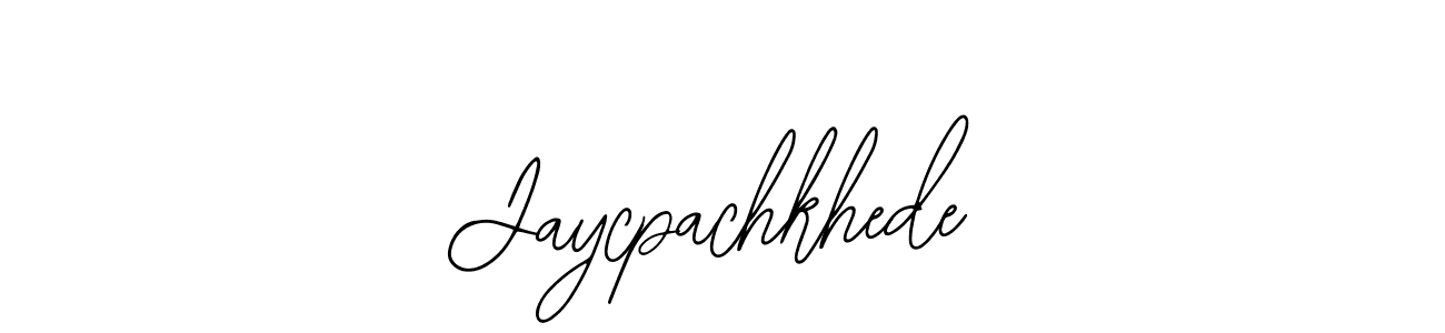 How to make Jaycpachkhede name signature. Use Bearetta-2O07w style for creating short signs online. This is the latest handwritten sign. Jaycpachkhede signature style 12 images and pictures png