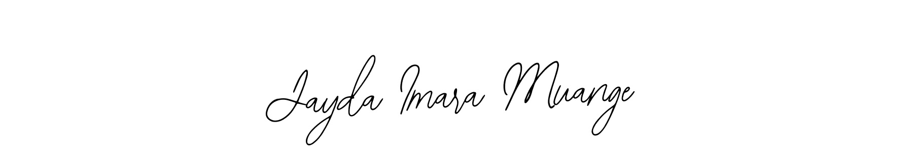 Also You can easily find your signature by using the search form. We will create Jayda Imara Muange name handwritten signature images for you free of cost using Bearetta-2O07w sign style. Jayda Imara Muange signature style 12 images and pictures png