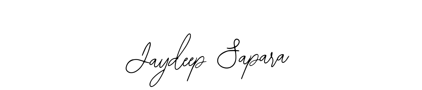 How to make Jaydeep Sapara name signature. Use Bearetta-2O07w style for creating short signs online. This is the latest handwritten sign. Jaydeep Sapara signature style 12 images and pictures png