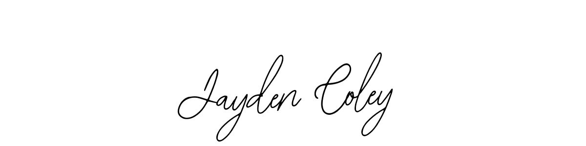 How to make Jayden Coley name signature. Use Bearetta-2O07w style for creating short signs online. This is the latest handwritten sign. Jayden Coley signature style 12 images and pictures png