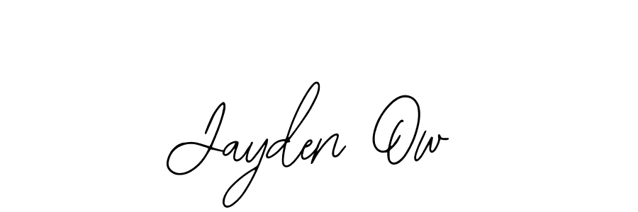 How to make Jayden Ow name signature. Use Bearetta-2O07w style for creating short signs online. This is the latest handwritten sign. Jayden Ow signature style 12 images and pictures png