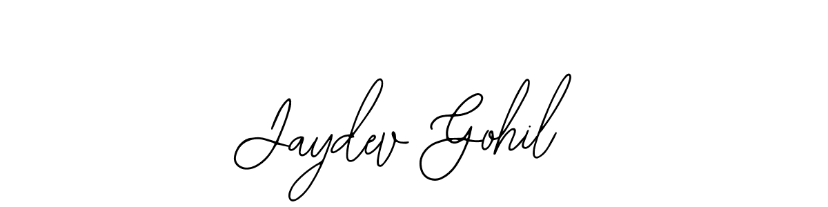Bearetta-2O07w is a professional signature style that is perfect for those who want to add a touch of class to their signature. It is also a great choice for those who want to make their signature more unique. Get Jaydev Gohil name to fancy signature for free. Jaydev Gohil signature style 12 images and pictures png