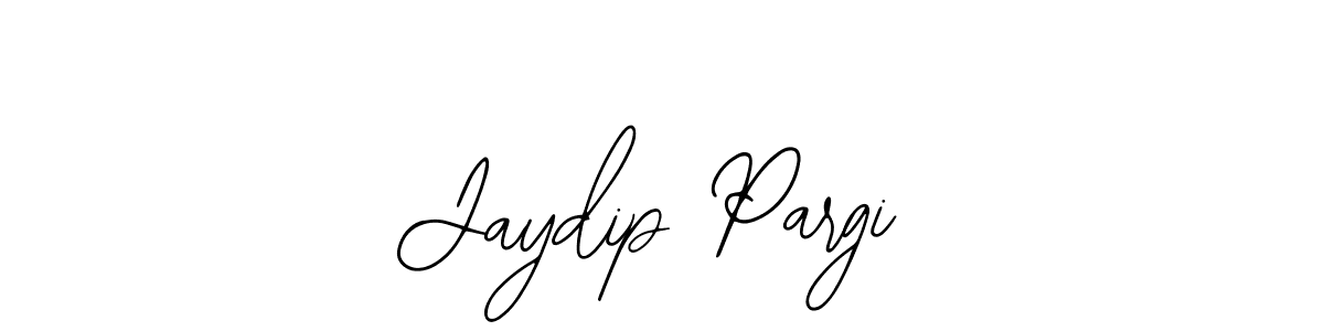 You should practise on your own different ways (Bearetta-2O07w) to write your name (Jaydip Pargi) in signature. don't let someone else do it for you. Jaydip Pargi signature style 12 images and pictures png