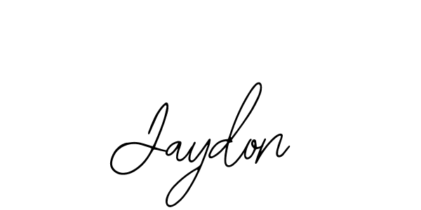 Use a signature maker to create a handwritten signature online. With this signature software, you can design (Bearetta-2O07w) your own signature for name Jaydon. Jaydon signature style 12 images and pictures png