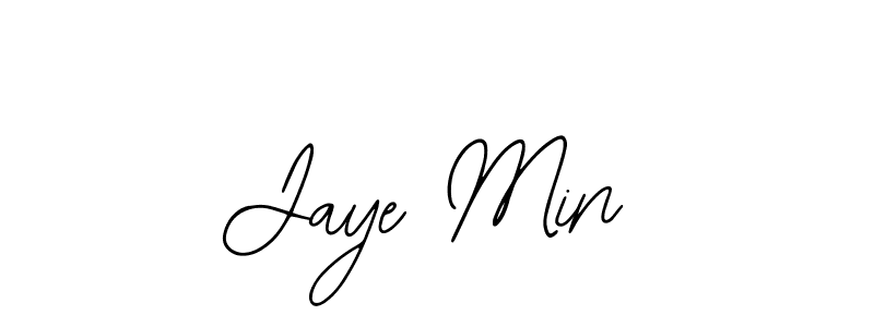You should practise on your own different ways (Bearetta-2O07w) to write your name (Jaye Min) in signature. don't let someone else do it for you. Jaye Min signature style 12 images and pictures png