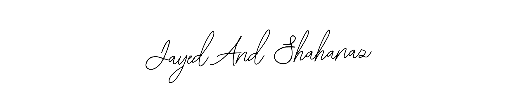 Create a beautiful signature design for name Jayed And Shahanaz. With this signature (Bearetta-2O07w) fonts, you can make a handwritten signature for free. Jayed And Shahanaz signature style 12 images and pictures png