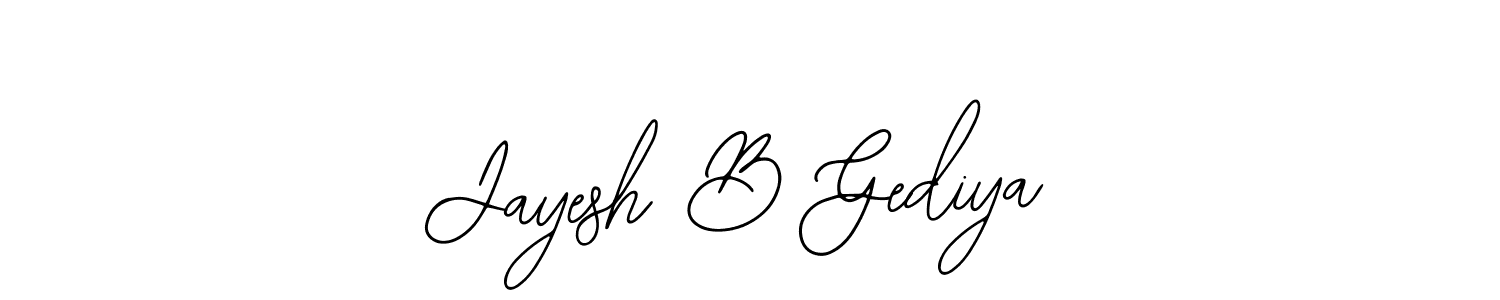 Make a beautiful signature design for name Jayesh B Gediya. With this signature (Bearetta-2O07w) style, you can create a handwritten signature for free. Jayesh B Gediya signature style 12 images and pictures png