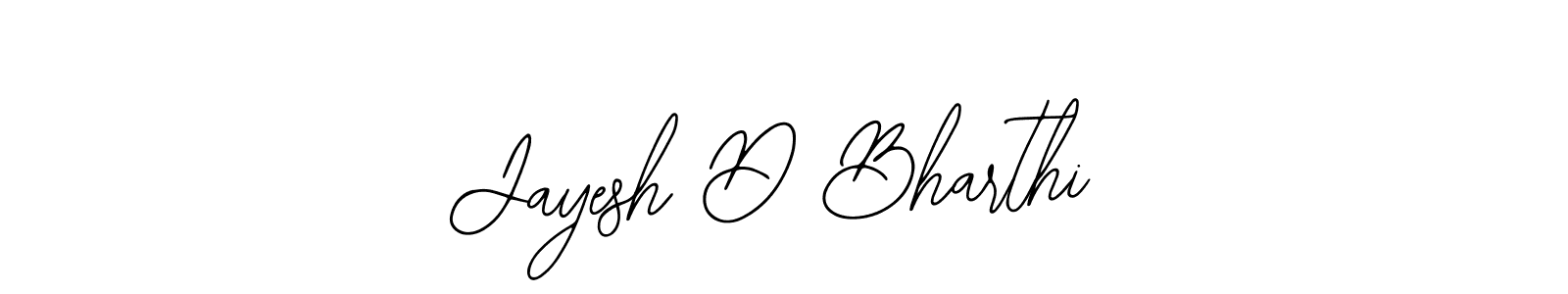 How to make Jayesh D Bharthi name signature. Use Bearetta-2O07w style for creating short signs online. This is the latest handwritten sign. Jayesh D Bharthi signature style 12 images and pictures png