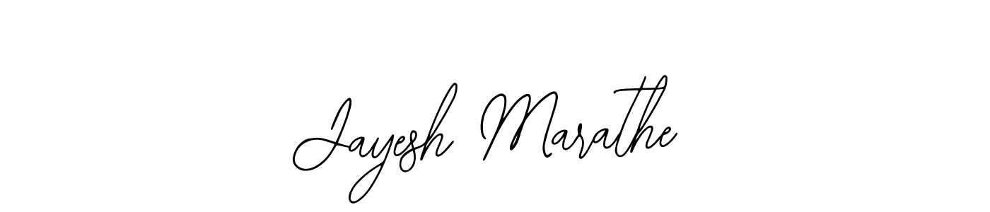 How to make Jayesh Marathe name signature. Use Bearetta-2O07w style for creating short signs online. This is the latest handwritten sign. Jayesh Marathe signature style 12 images and pictures png