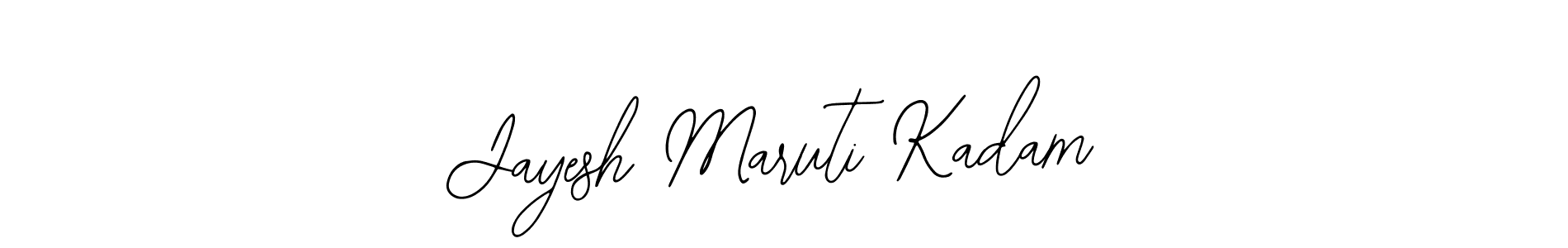 Similarly Bearetta-2O07w is the best handwritten signature design. Signature creator online .You can use it as an online autograph creator for name Jayesh Maruti Kadam. Jayesh Maruti Kadam signature style 12 images and pictures png