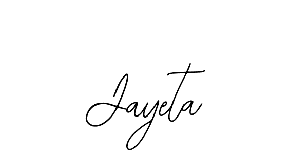 Design your own signature with our free online signature maker. With this signature software, you can create a handwritten (Bearetta-2O07w) signature for name Jayeta. Jayeta signature style 12 images and pictures png