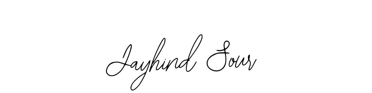 Design your own signature with our free online signature maker. With this signature software, you can create a handwritten (Bearetta-2O07w) signature for name Jayhind Sour. Jayhind Sour signature style 12 images and pictures png