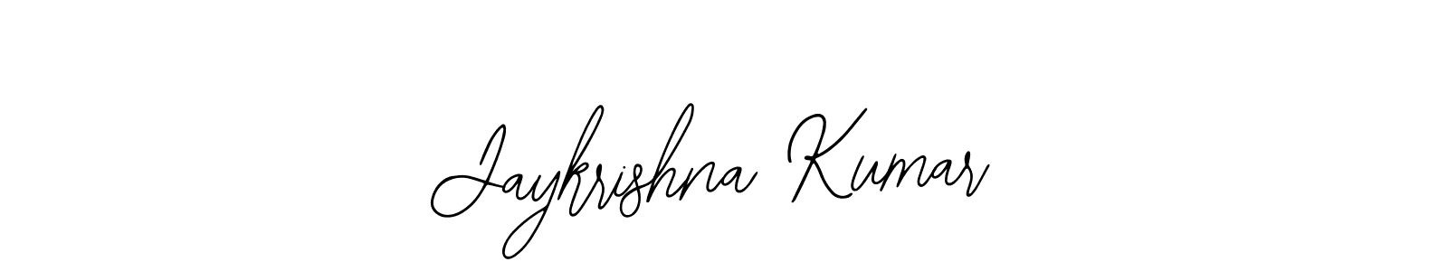 How to make Jaykrishna Kumar name signature. Use Bearetta-2O07w style for creating short signs online. This is the latest handwritten sign. Jaykrishna Kumar signature style 12 images and pictures png