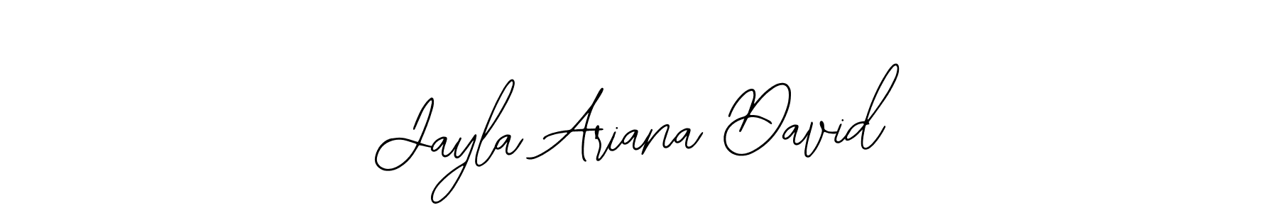 The best way (Bearetta-2O07w) to make a short signature is to pick only two or three words in your name. The name Jayla Ariana David include a total of six letters. For converting this name. Jayla Ariana David signature style 12 images and pictures png