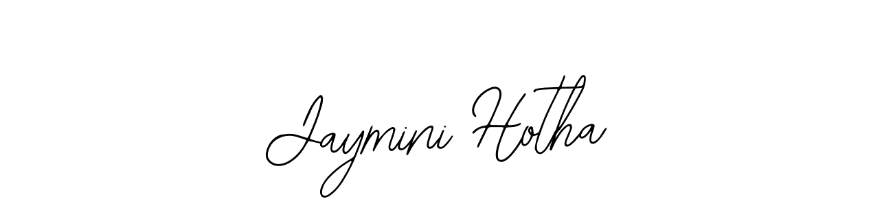 The best way (Bearetta-2O07w) to make a short signature is to pick only two or three words in your name. The name Jaymini Hotha include a total of six letters. For converting this name. Jaymini Hotha signature style 12 images and pictures png