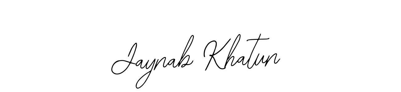 Jaynab Khatun stylish signature style. Best Handwritten Sign (Bearetta-2O07w) for my name. Handwritten Signature Collection Ideas for my name Jaynab Khatun. Jaynab Khatun signature style 12 images and pictures png