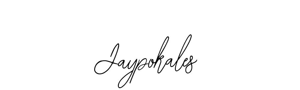 How to make Jaypokales name signature. Use Bearetta-2O07w style for creating short signs online. This is the latest handwritten sign. Jaypokales signature style 12 images and pictures png