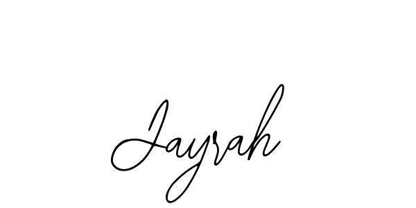 Design your own signature with our free online signature maker. With this signature software, you can create a handwritten (Bearetta-2O07w) signature for name Jayrah. Jayrah signature style 12 images and pictures png