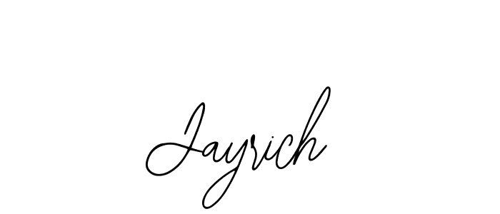 How to make Jayrich name signature. Use Bearetta-2O07w style for creating short signs online. This is the latest handwritten sign. Jayrich signature style 12 images and pictures png