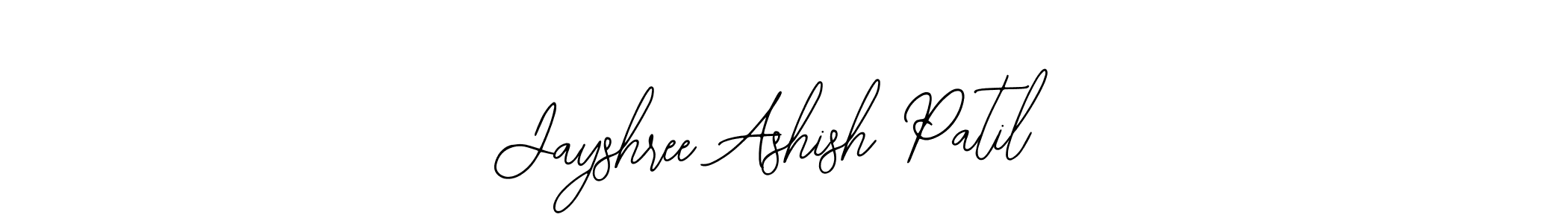 Jayshree Ashish Patil stylish signature style. Best Handwritten Sign (Bearetta-2O07w) for my name. Handwritten Signature Collection Ideas for my name Jayshree Ashish Patil. Jayshree Ashish Patil signature style 12 images and pictures png