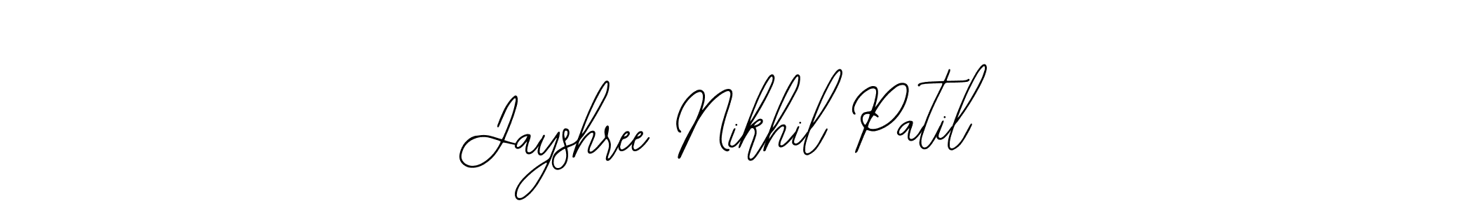 The best way (Bearetta-2O07w) to make a short signature is to pick only two or three words in your name. The name Jayshree Nikhil Patil include a total of six letters. For converting this name. Jayshree Nikhil Patil signature style 12 images and pictures png