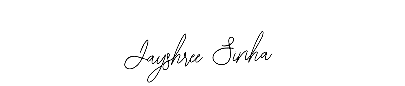 Use a signature maker to create a handwritten signature online. With this signature software, you can design (Bearetta-2O07w) your own signature for name Jayshree Sinha. Jayshree Sinha signature style 12 images and pictures png